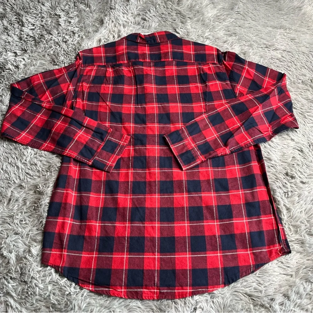 Goodfellow & Co. Shirt Mens Large Plaid Flannel Button Up NWT Red Black